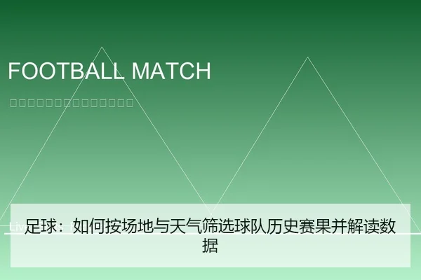 足球：如何按场地与天气筛选球队历史赛果并解读数据